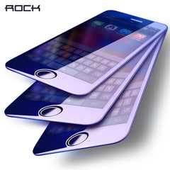 3 Pieces Tempered Glass for iPhone 5 5s SE 5c, ROCK Anti-blue Light/ High Clear Screen Protector