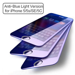 3 Pieces Tempered Glass for iPhone 5 5s SE 5c, ROCK Anti-blue Light/ High Clear Screen Protector