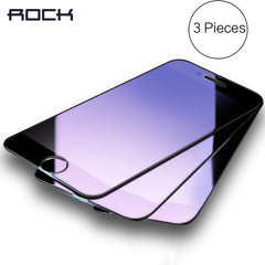 iPhone 6 7 plus, ROCK Anti-blue/High Clear Screen Protector Glass for iPhone 7 6 6s plus 3pcs set