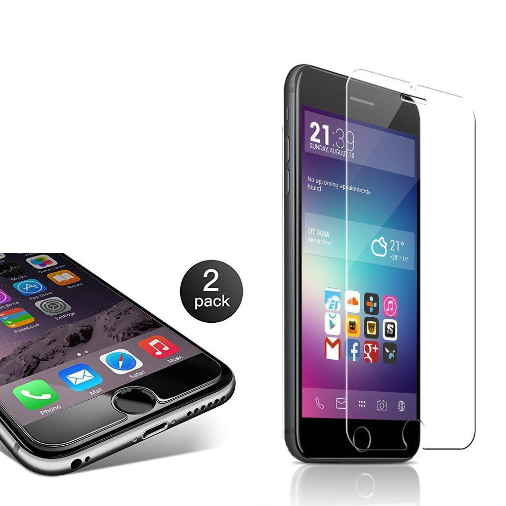 2 Pack 0.3mm 9H Hardness Tempered Glass iPhone 6 /6S /7 /8 Screen Protector