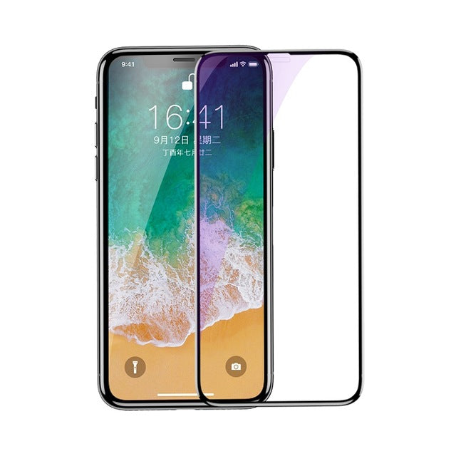 3D Surface Full Screen Protector For iPhone X Glass Slim Front Protective Tempered Glass For iPhone X