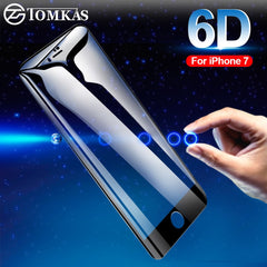 iPhone 7 Screen Protector 6D Curved Edge Protective Glass For iPhone 6 6S 8 7 Plus Screen Protection
