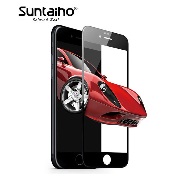 Suntaiho Carbon Fiber 3D Soft Edge Tempered Glass For iphone 6S 9H 0.2mm Screen Protector