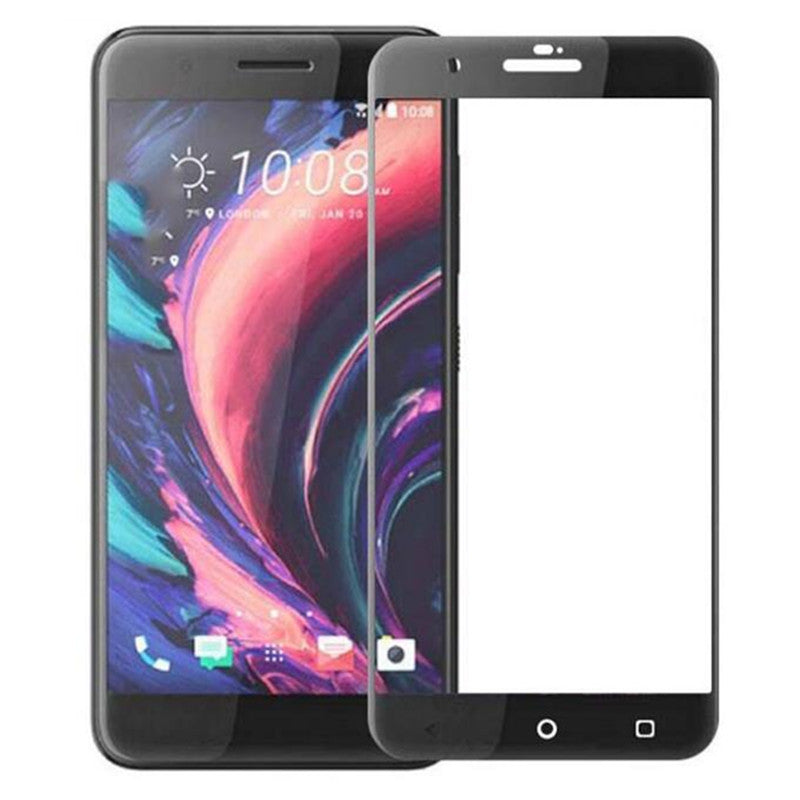 Black Premium Tempered Glass For HTC One X10 5.5 inch Screen Protector Color Protective Film